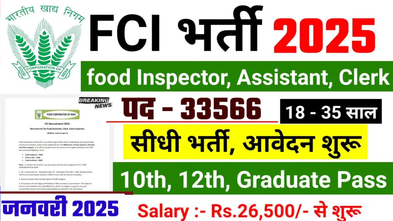 FCI Vacancy 2025