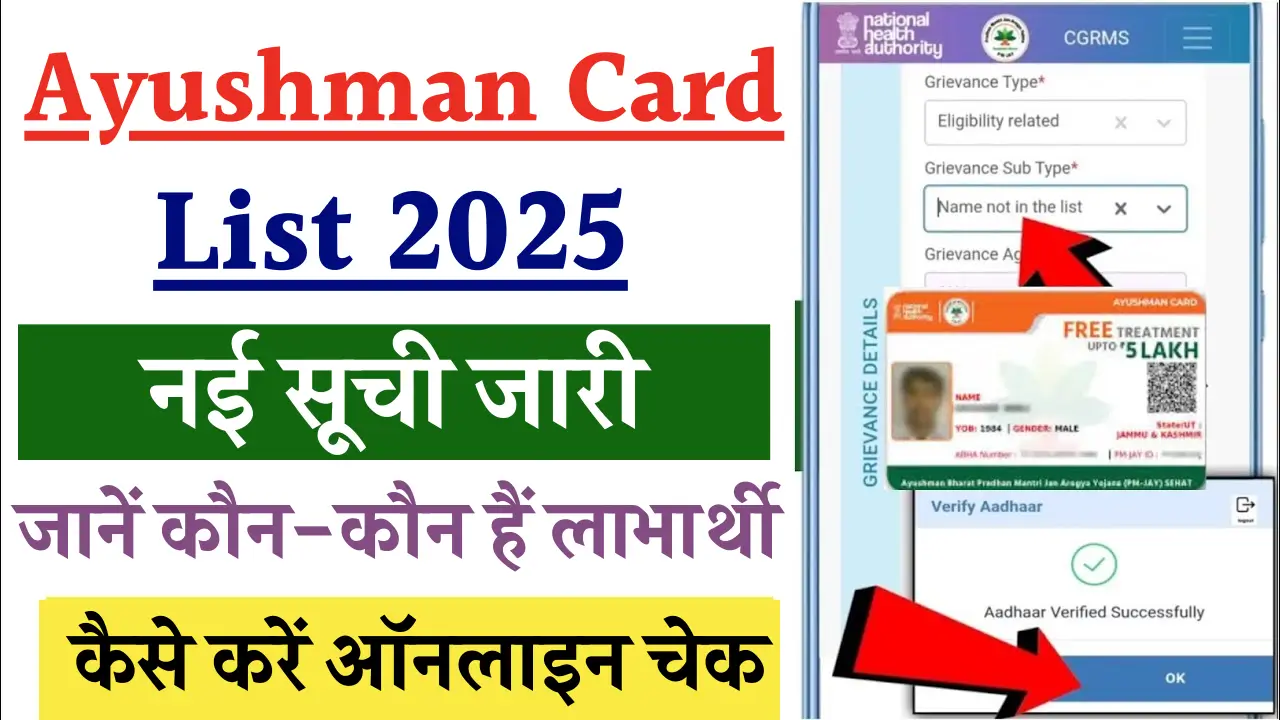 Ayushman Card List 2025