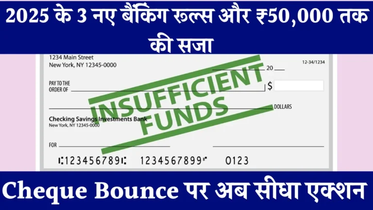 Cheque Bounce New Guidelines 2025