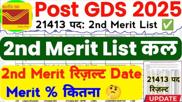 India Post GDS 2nd Merit List