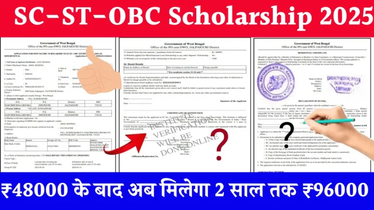 SC-ST-OBC Scholarship 2025