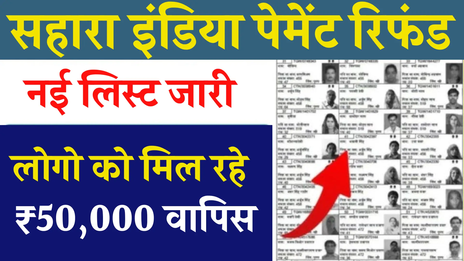 Sahara India Payment Refund Yojana New List Out
