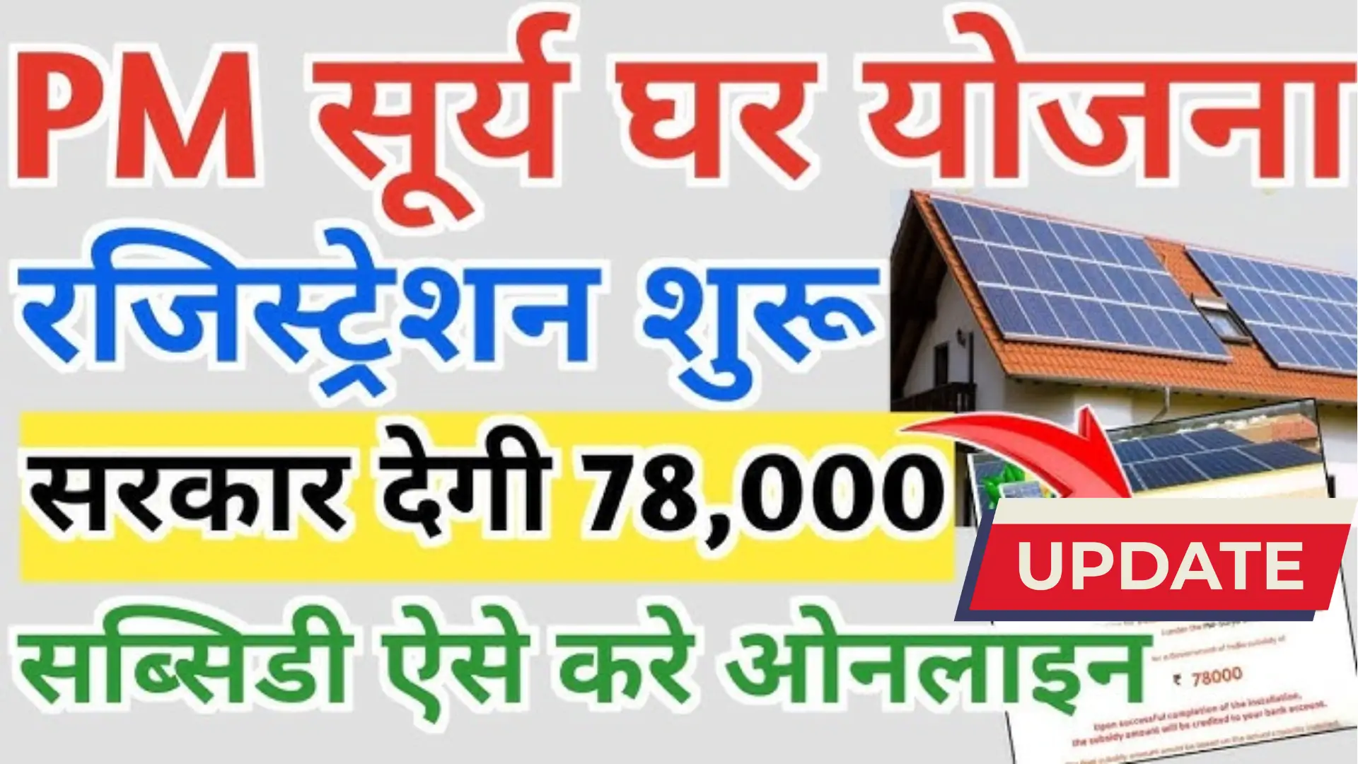 Solar Panel Subsidy Yojana Updates